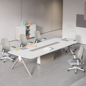 Conference Table Simple Modern Office Negotiation Table and Chair Combination Rectangular Meeting Room Staff Training Table